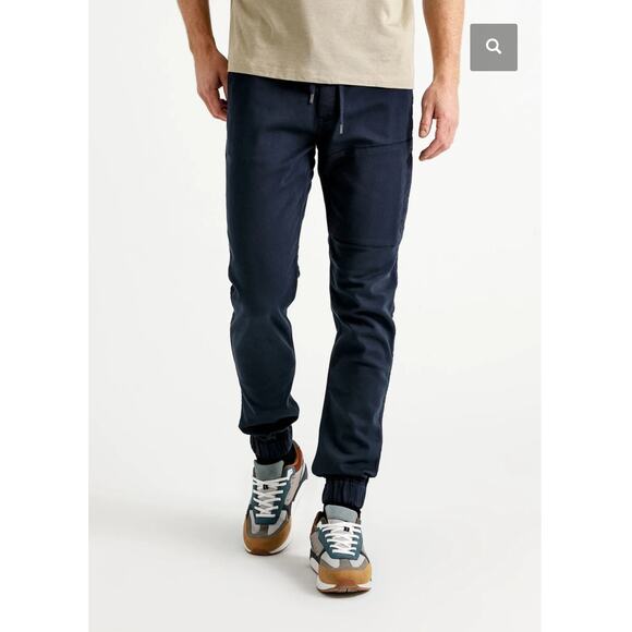 NEW DU/ER Duer 30x29 N2X Slim Fit No Sweat Jogger Pant Cotton Stretch Ink Blue - Picture 1 of 15